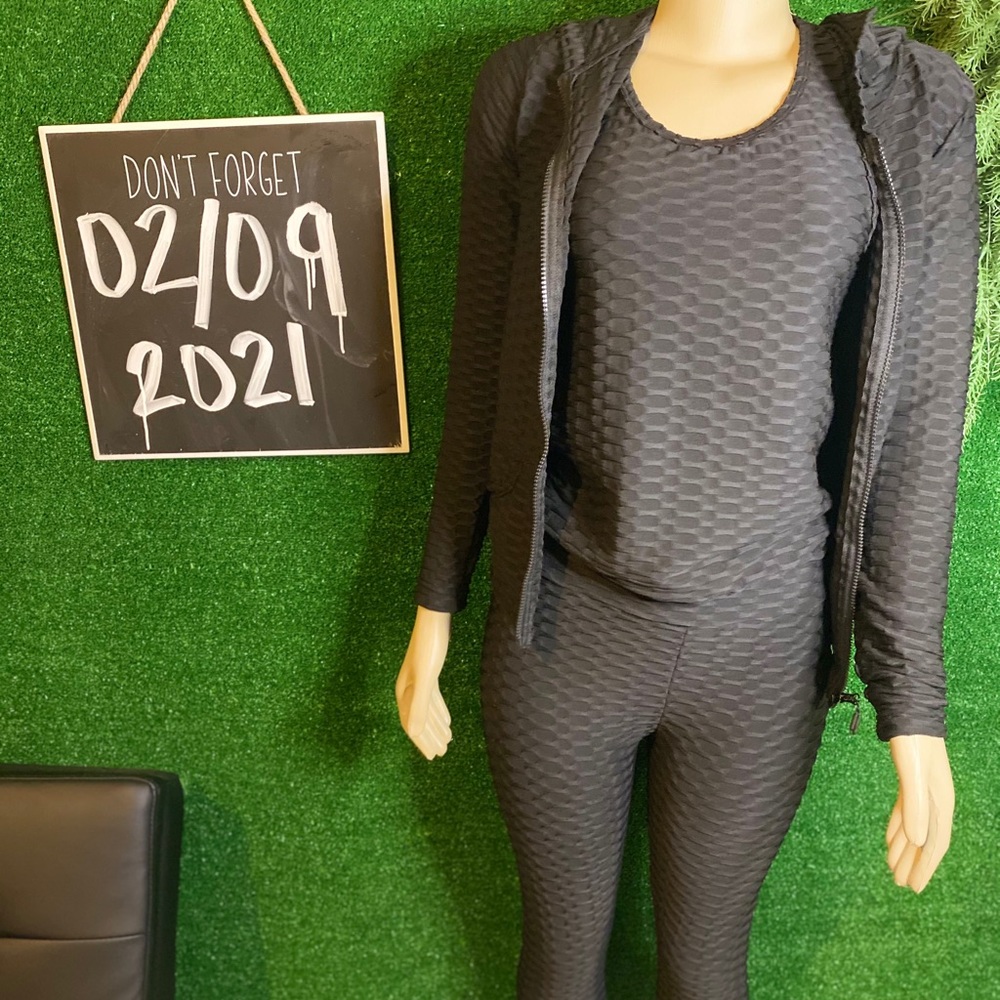 3pc Black Athletic Bundle Size M